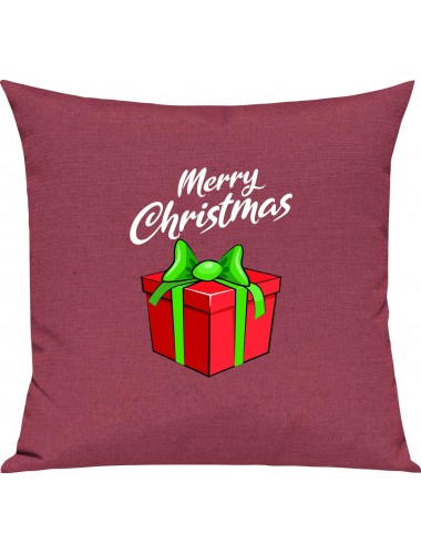 Kinder Kissen, Merry Christmas Geschenk Frohe Weihnachten, Kuschelkissen Couch Deko,