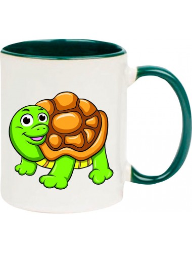 Kindertasse Tasse, Schildkröte Turtle Tiere Tier Natur, Tasse Kaffee Tee, gruen