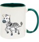 Kindertasse Tasse, Zebra Tiere Tier Natur, Tasse Kaffee Tee, gruen