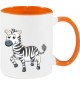 Kindertasse Tasse, Zebra Tiere Tier Natur, Tasse Kaffee Tee, orange