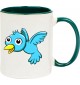 Kindertasse Tasse, Vogel Spatz Bird Tiere Tier Natur, Tasse Kaffee Tee, gruen