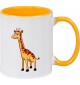 Kindertasse Tasse, Giraffe Tiere Tier Natur, Tasse Kaffee Tee, gelb