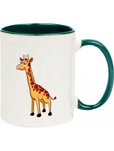 Kindertasse Tasse, Giraffe Tiere Tier Natur, Tasse Kaffee Tee, gruen
