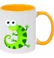 Kindertasse Tasse, Gecko Leguan Eidechse Tiere Tier Natur, Tasse Kaffee Tee, gelb