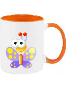 Kindertasse Tasse, Schmetterling Butterfly Tiere Tier Natur, Tasse Kaffee Tee