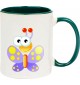 Kindertasse Tasse, Schmetterling Butterfly Tiere Tier Natur, Tasse Kaffee Tee, gruen