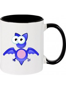 Kindertasse Tasse, Fledermaus Bat Tiere Tier Natur, Tasse Kaffee Tee, schwarz