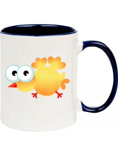 Kindertasse Tasse, Vogel Spatz Bird Tiere Tier Natur, Tasse Kaffee Tee, blau
