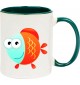 Kindertasse Tasse, Fisch Fish Tiere Tier Natur, Tasse Kaffee Tee, gruen