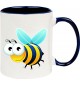Kindertasse Tasse, Biene Wespe Bee Tiere Tier Natur, Tasse Kaffee Tee, blau