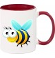 Kindertasse Tasse, Biene Wespe Bee Tiere Tier Natur, Tasse Kaffee Tee, burgundy