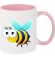 Kindertasse Tasse, Biene Wespe Bee Tiere Tier Natur, Tasse Kaffee Tee, rosa