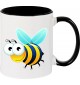 Kindertasse Tasse, Biene Wespe Bee Tiere Tier Natur, Tasse Kaffee Tee, schwarz