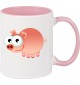 Kindertasse Tasse, Schwein Ferkel Pig Tiere Tier Natur, Tasse Kaffee Tee, rosa