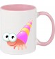 Kindertasse Tasse, Einsiedlerkrebs Hummer Krabbe Tiere Tier Natur, Tasse Kaffee Tee, rosa