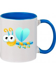 Kindertasse Tasse, Libelle Insekt Tiere Tier Natur, Tasse Kaffee Tee, royal