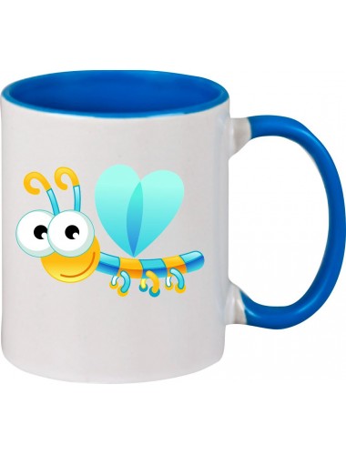 Kindertasse Tasse, Libelle Insekt Tiere Tier Natur, Tasse Kaffee Tee, royal