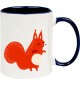 Kindertasse Tasse, Fuchs Fox Tiere Tier Natur, Tasse Kaffee Tee, blau