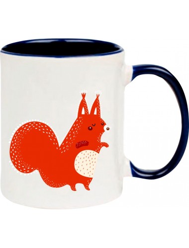 Kindertasse Tasse, Fuchs Fox Tiere Tier Natur, Tasse Kaffee Tee, blau