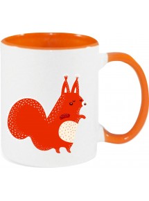 Kindertasse Tasse, Fuchs Fox Tiere Tier Natur, Tasse Kaffee Tee, orange