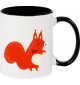 Kindertasse Tasse, Fuchs Fox Tiere Tier Natur, Tasse Kaffee Tee, schwarz