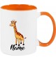 Kindertasse Tasse, Giraffe mit Wunschnamen Tiere Tier Natur, Tasse Kaffee Tee