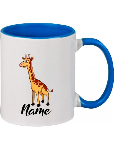 Kindertasse Tasse, Giraffe mit Wunschnamen Tiere Tier Natur, Tasse Kaffee Tee, royal