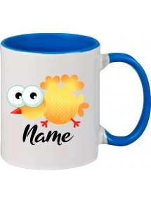 Kindertasse Tasse, Vogel Spatz Bird mit Wunschnamen Tiere Tier Natur, Tasse Kaffee Tee, royal
