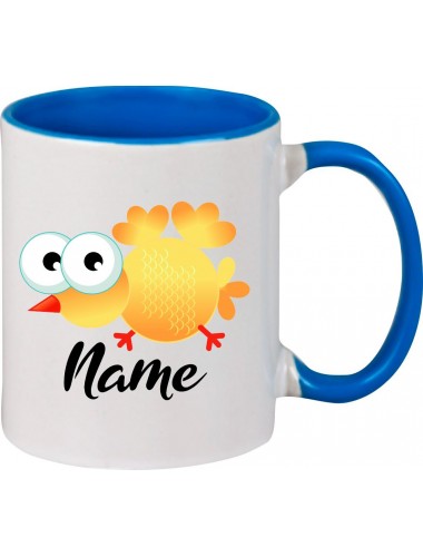 Kindertasse Tasse, Vogel Spatz Bird mit Wunschnamen Tiere Tier Natur, Tasse Kaffee Tee, royal