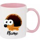 Kindertasse Tasse, Igel Hedgehog mit Wunschnamen Tiere Tier Natur, Tasse Kaffee Tee