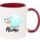 Kindertasse Tasse, Schaf Schäfchen Sheep mit Wunschnamen Tiere Tier Natur, Tasse Kaffee Tee