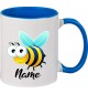 Kindertasse Tasse, Biene Wespe Bee mit Wunschnamen Tiere Tier Natur, Tasse Kaffee Tee