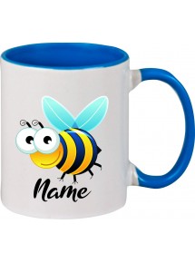 Kindertasse Tasse, Biene Wespe Bee mit Wunschnamen Tiere Tier Natur, Tasse Kaffee Tee