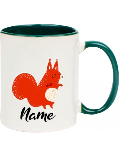 Kindertasse Tasse, Fuchs Fox mit Wunschnamen Tiere Tier Natur, Tasse Kaffee Tee
