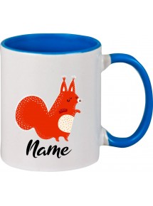 Kindertasse Tasse, Fuchs Fox mit Wunschnamen Tiere Tier Natur, Tasse Kaffee Tee, royal