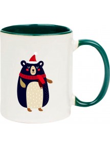 Kindertasse Tasse, Bär Bear Weihnachten Christmas Winter Schnee Tiere Tier Natur, Tasse Kaffee Tee