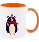 Kindertasse Tasse, Bär Bear Weihnachten Christmas Winter Schnee Tiere Tier Natur, Tasse Kaffee Tee, orange