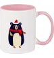 Kindertasse Tasse, Bär Bear Weihnachten Christmas Winter Schnee Tiere Tier Natur, Tasse Kaffee Tee, rosa