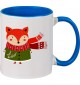 Kindertasse Tasse, Fuchs Fox Weihnachten Christmas Winter Schnee Tiere Tier Natur, Tasse Kaffee Tee, royal