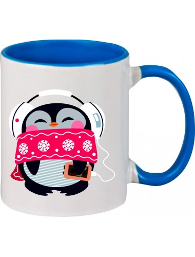Kindertasse Tasse, Pinguin Penguin Weihnachten Christmas Winter Schnee Tiere Tier Natur, Tasse Kaffee Tee, royal