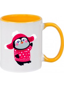 Kindertasse Tasse, Pinguin Penguin Weihnachten Christmas Winter Schnee Tiere Tier Natur, Tasse Kaffee Tee