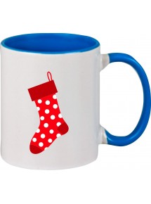 Kindertasse Tasse, Weihnachtssocke Christmas Sock Weihnachten Christmas Winter Schnee Tiere Tier Natur, Tasse Kaffee Tee, royal