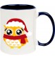 Kindertasse Tasse, Eule Owl Weihnachten Christmas Winter Schnee Tiere Tier Natur, Tasse Kaffee Tee
