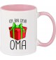 Kindertasse Tasse, Ich bin dein Geschenk Oma Weihnachten Geburtstag, Tasse Kaffee Tee, rosa
