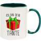 Kindertasse Tasse, Ich bin dein Geschenk Tante Weihnachten Geburtstag, Tasse Kaffee Tee, gruen