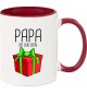 Kindertasse Tasse, Papa ich bin dein Geschenk Weihnachten Geburtstag, Tasse Kaffee Tee, burgundy