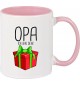 Kindertasse Tasse, Opa ich bin dein Geschenk Weihnachten Geburtstag, Tasse Kaffee Tee, rosa