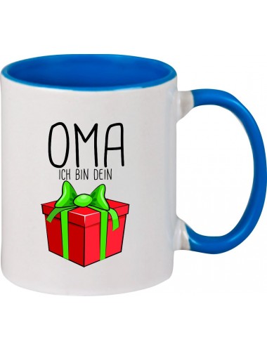 Kindertasse Tasse, Oma ich bin dein Geschenk Weihnachten Geburtstag, Tasse Kaffee Tee, royal
