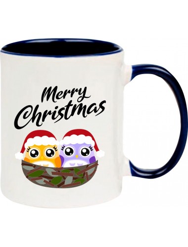 Kindertasse Tasse, Merry Christmas Eule Frohe Weihnachten, Tasse Kaffee Tee