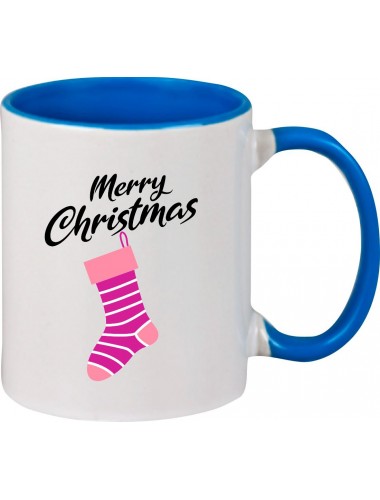 Kindertasse Tasse, Merry Christmas Weihnachtssocke Frohe Weihnachten, Tasse Kaffee Tee